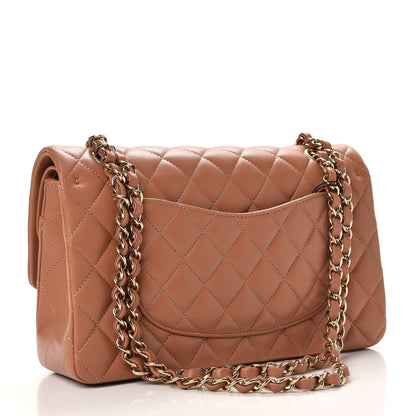 Chanel Lambskin Quilted Medium Double Flap Brown 3 of 10