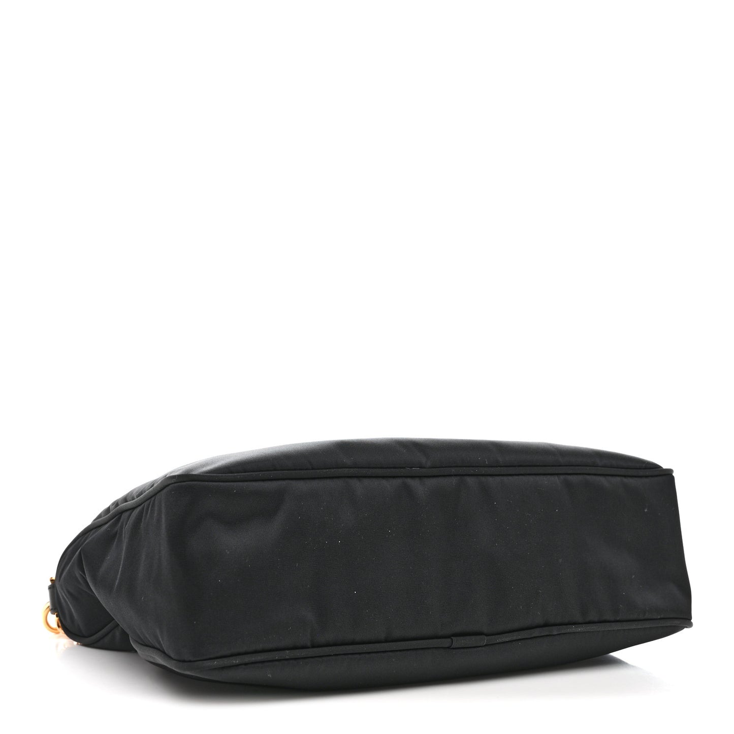 Nylon Tribute Chain Crossbody Shoulder Bag Black