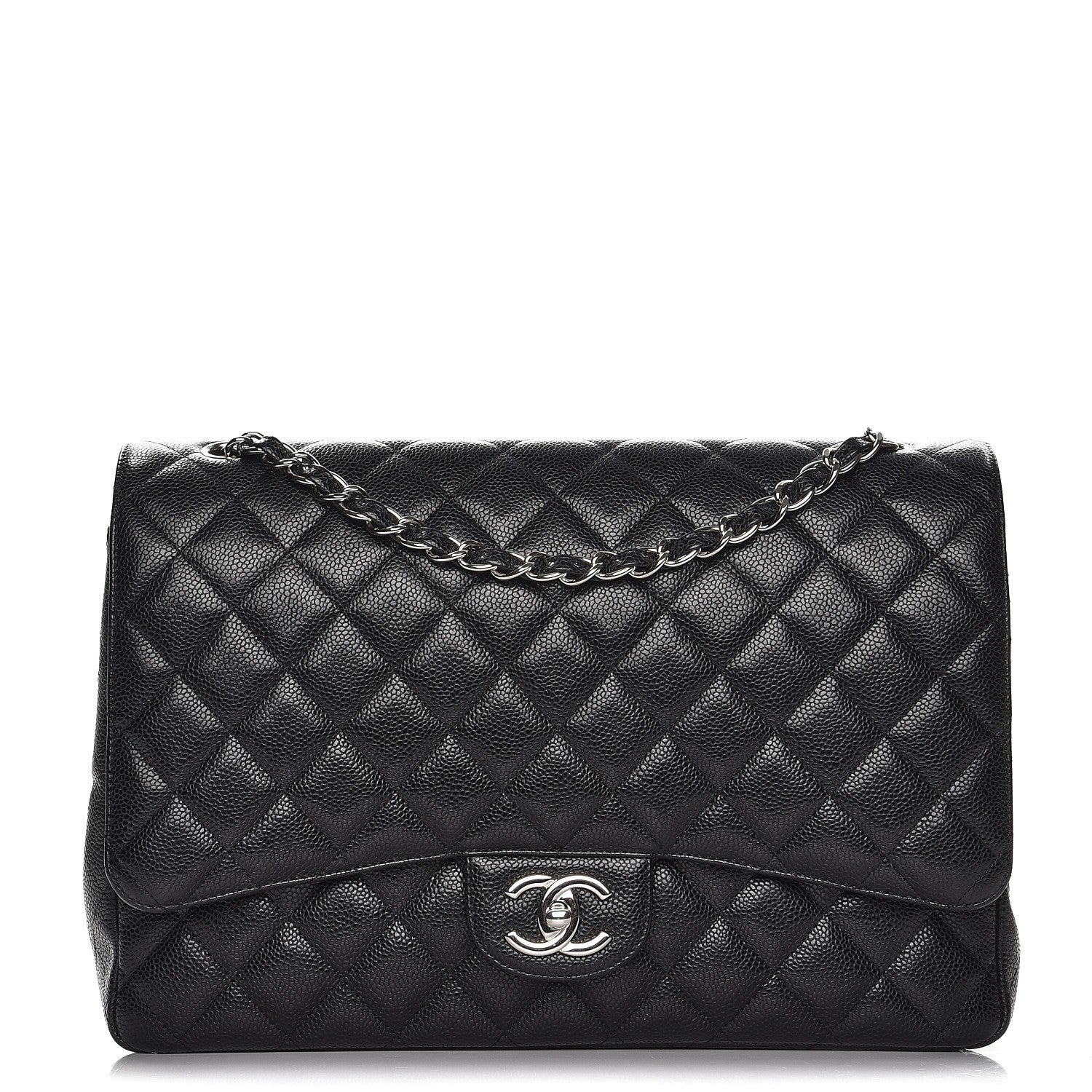 Chanel Caviar Quilted Maxi Double Flap Black 1 of 9