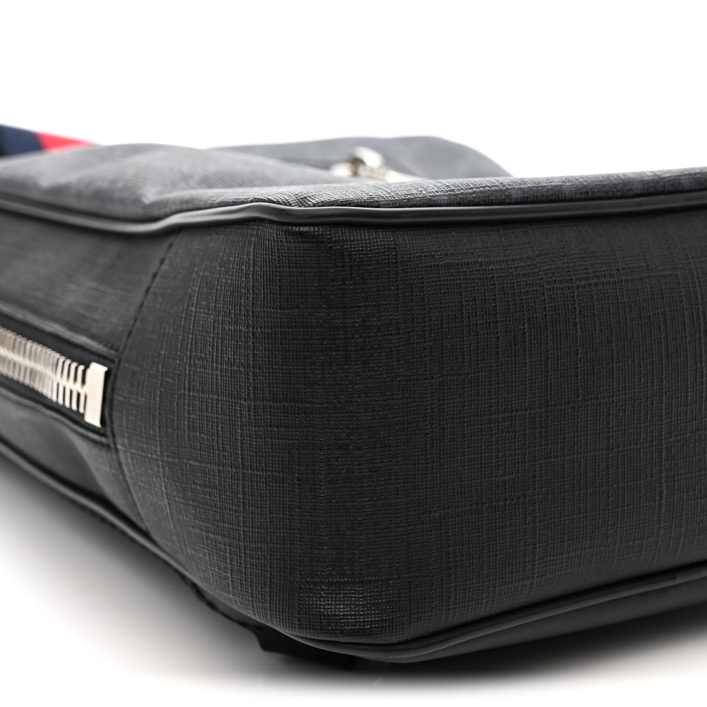 GG Supreme Monogram Web Belt Bag Black Grey