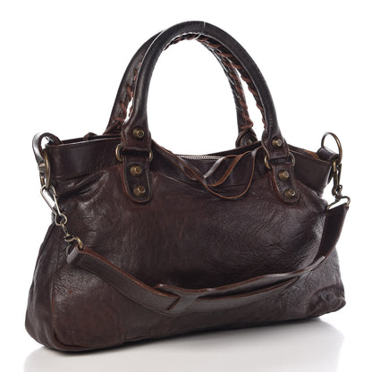 Balenciaga Agneau Classic Hardware First Chocolate 3 of 8