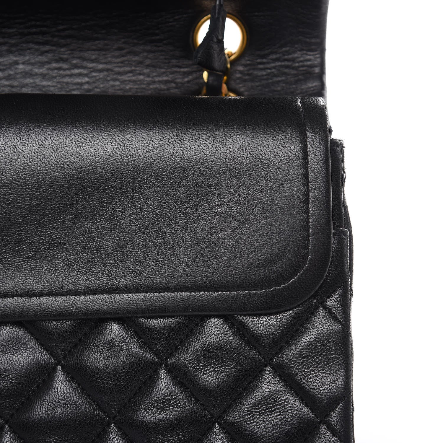 Chanel Lambskin Quilted Medium Double Flap Black 14 of 14
