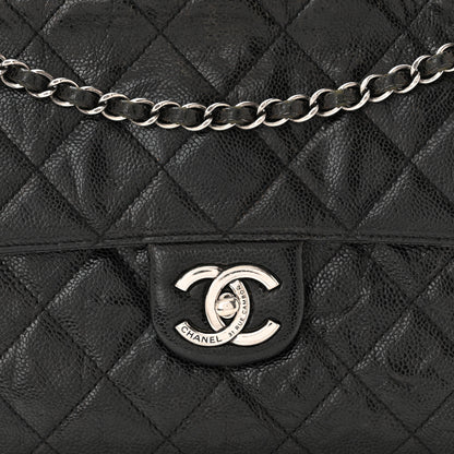 Chanel Crumpled Grained Calfskin Medium CC Crave Flap Black 8 of 14