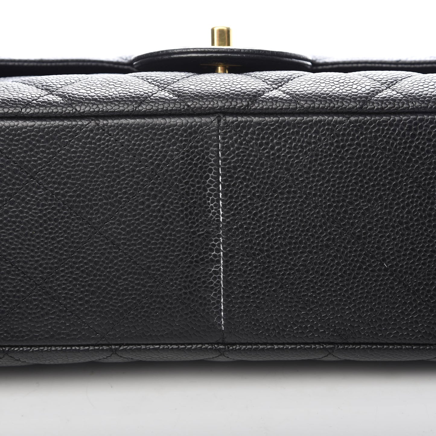 Caviar Quilted Jumbo Single Flap Black