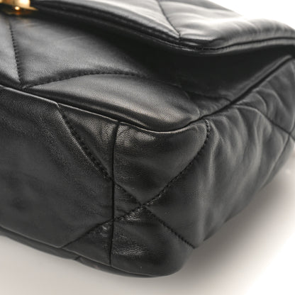 Chanel Lambskin Quilted Medium Chanel 19 Flap Black 9 of 10