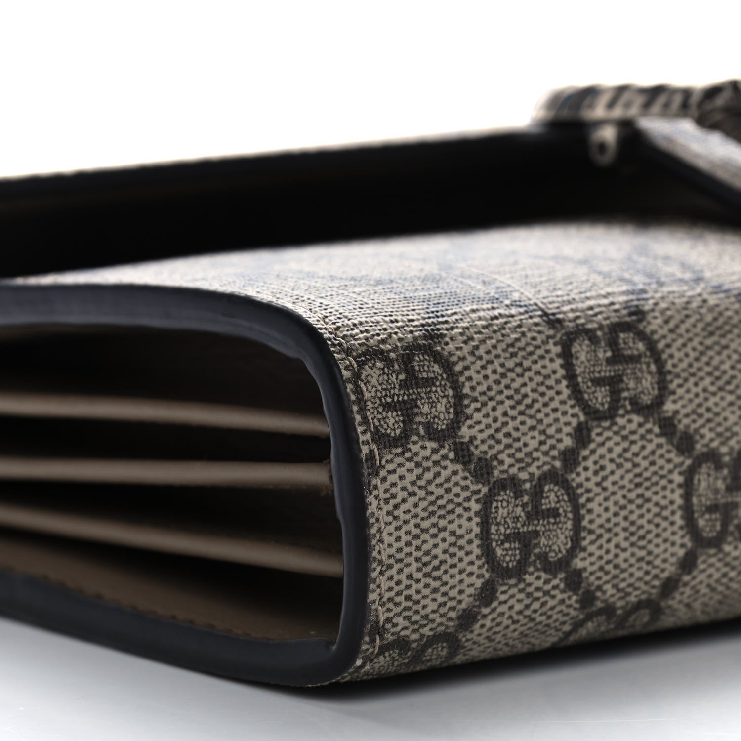 Gucci GG Supreme Monogram Mini Dionysus Chain Wallet Beige Taupe 8 of 10