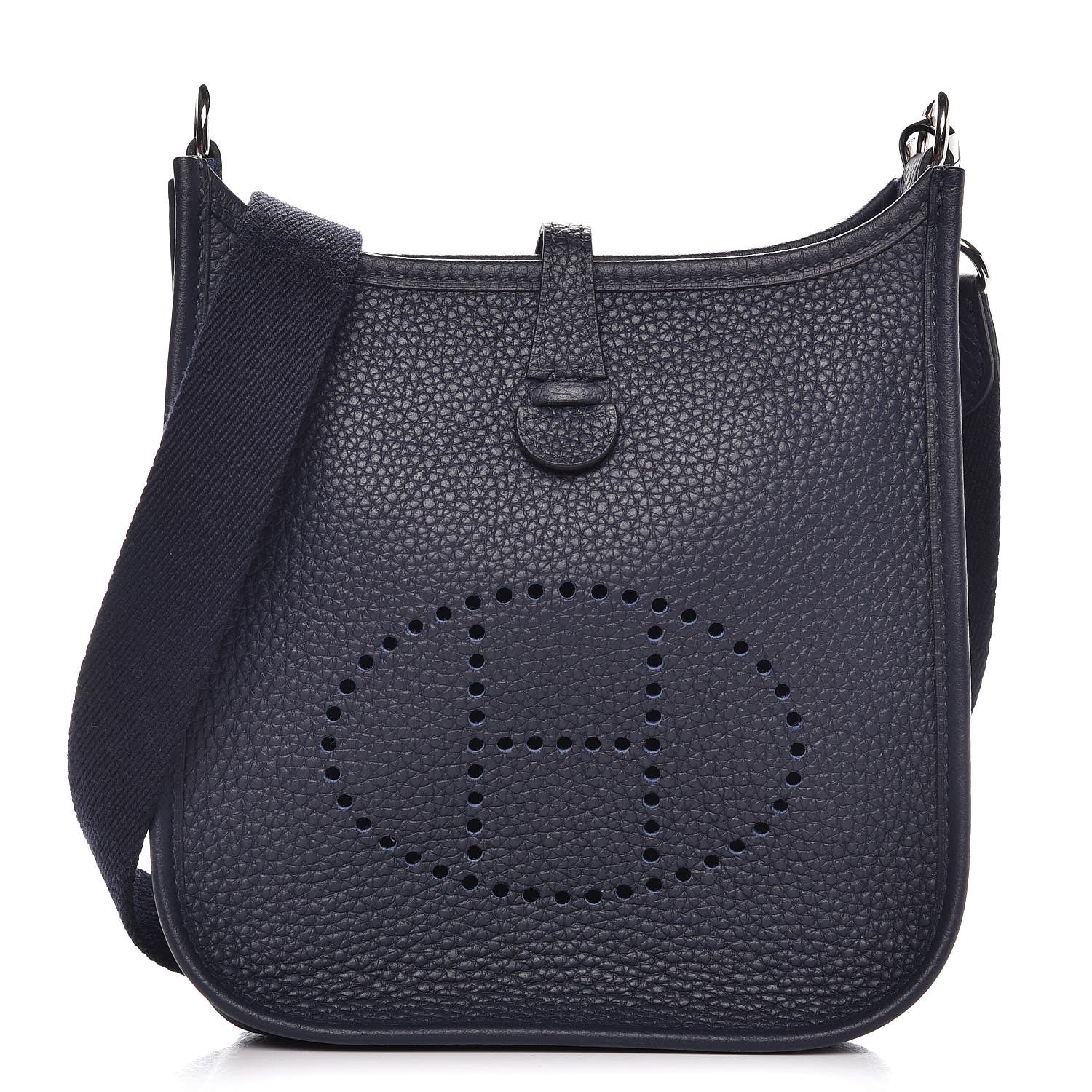 Hermes Taurillon Clemence Evelyne TPM Bleu Nuit 1 of 9