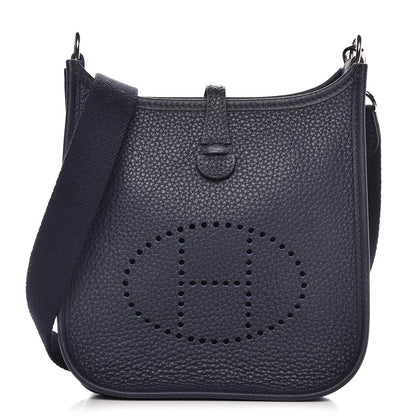 Hermes Taurillon Clemence Evelyne TPM Bleu Nuit 1 of 9