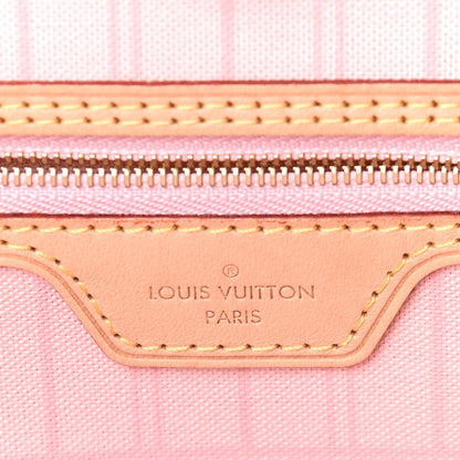 Louis Vuitton Damier Azur Neo Neverfull MM Rose Ballerine 6 of 10