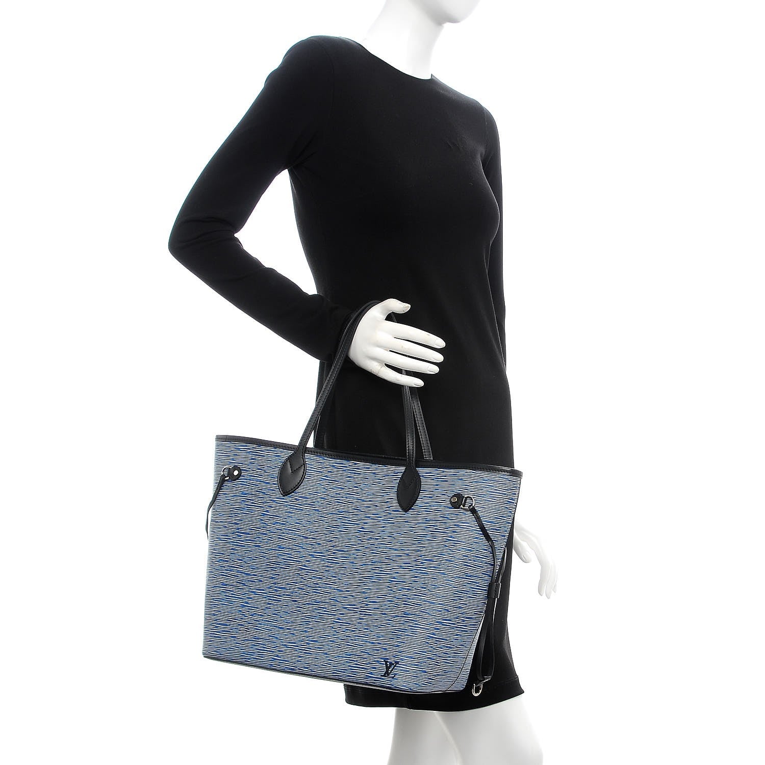 Louis Vuitton Epi Neverfull MM Denim Light 2 of 7