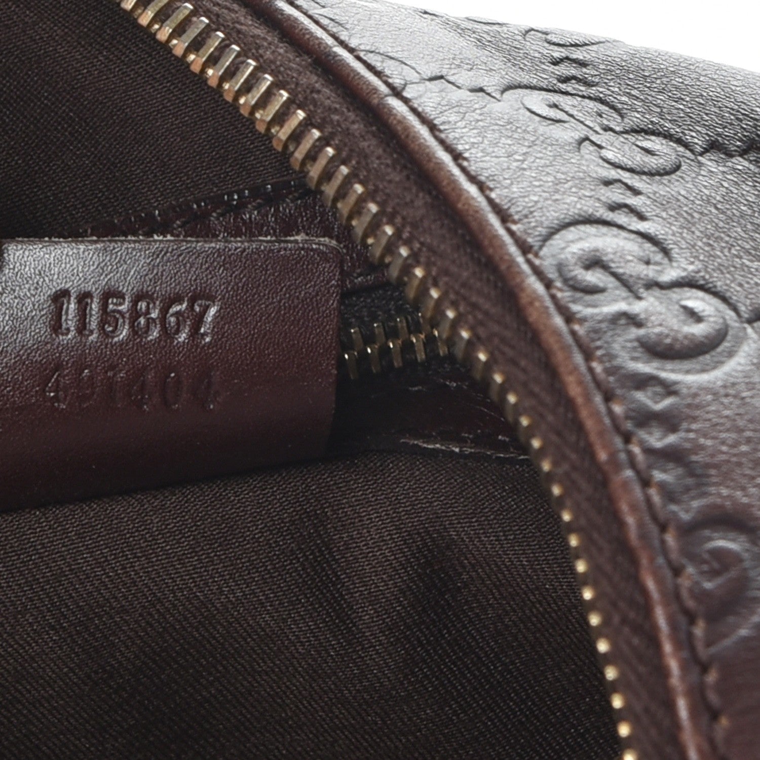 Gucci Guccissima Medium Horsebit Chain Hobo Dark Brown 7 of 12