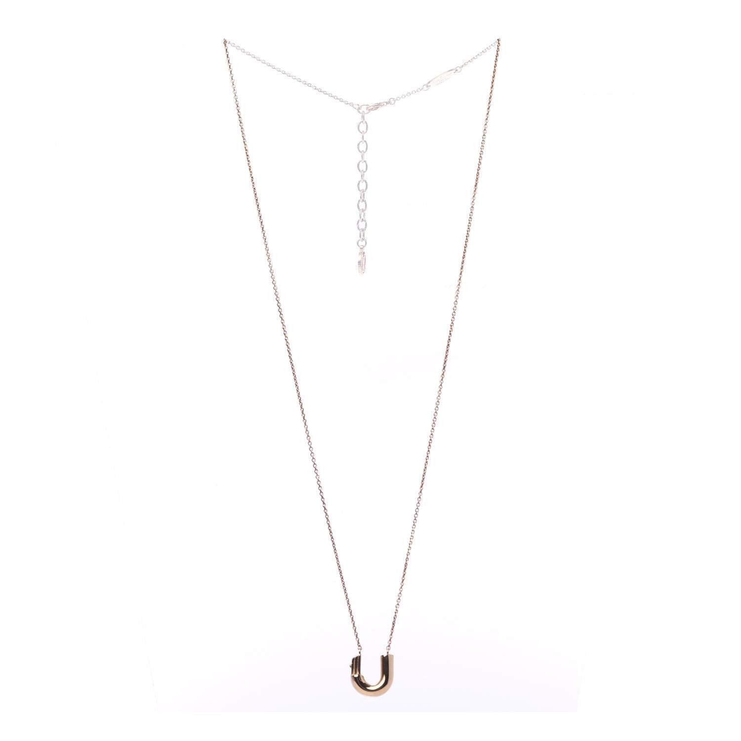 Louis Vuitton LV And Me Letter U Necklace Gold 3 of 7