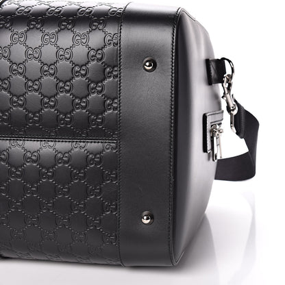 Gucci Guccissima Signature Large Duffle Black 6 of 10