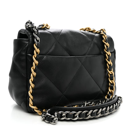 Chanel Lambskin Quilted Medium Chanel 19 Flap Black 3 of 10