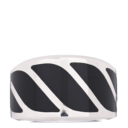 David Yurman Sterling Silver Black Onyx 16mm Graphic Cable Band Ring 63 10.25 1 of 5