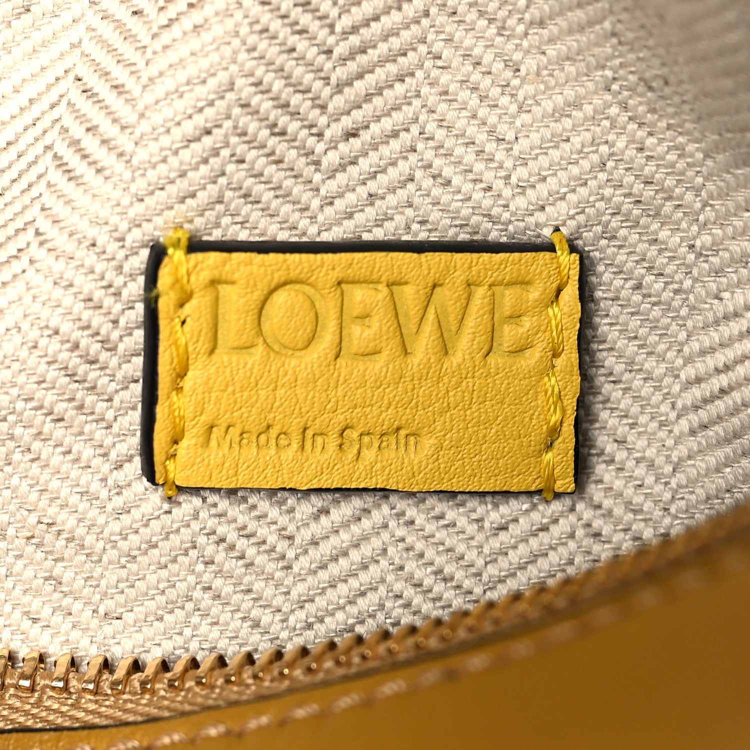 Loewe Calfskin Rugby Mini Puzzle Bag Yellow Ochre 7 of 10