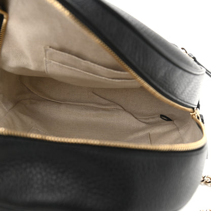 Gucci Pebbled Calfskin Soho Chain Backpack Black 5 of 10
