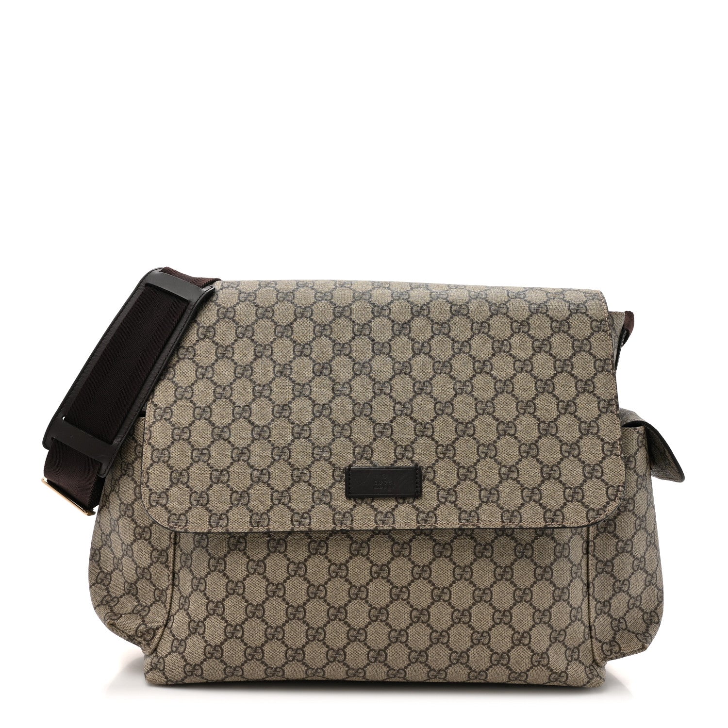 Gucci GG Plus Monogram Messenger Diaper Bag Dark Brown 1 of 20