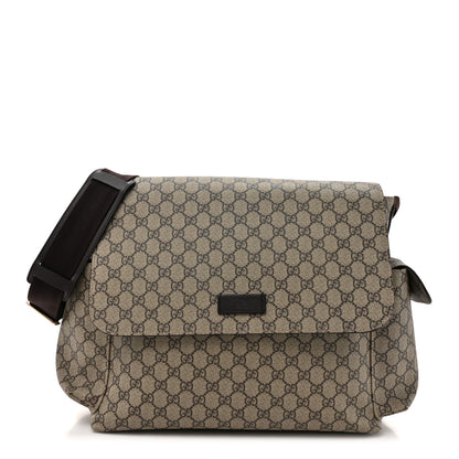 Gucci GG Plus Monogram Messenger Diaper Bag Dark Brown 1 of 20
