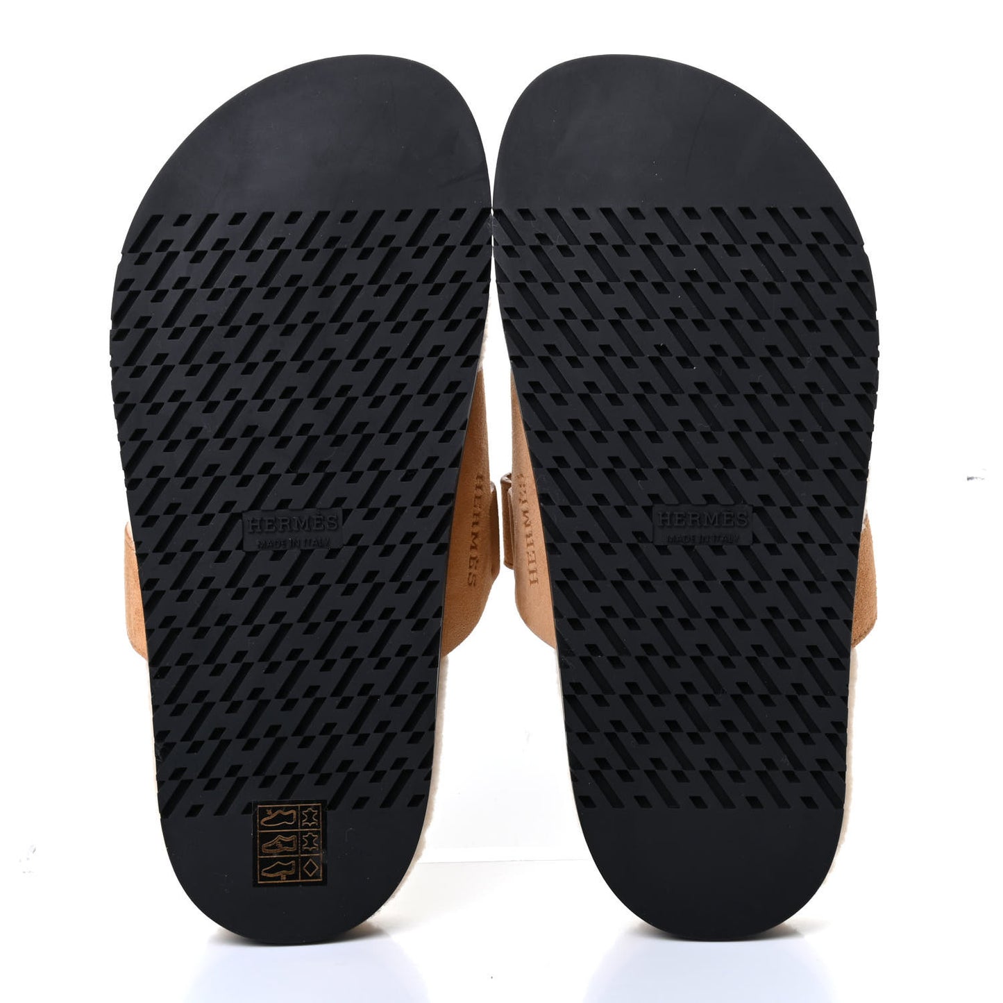 Suede Goatskin Woolskin Womens Chypre Sandals 37 Golden Beige