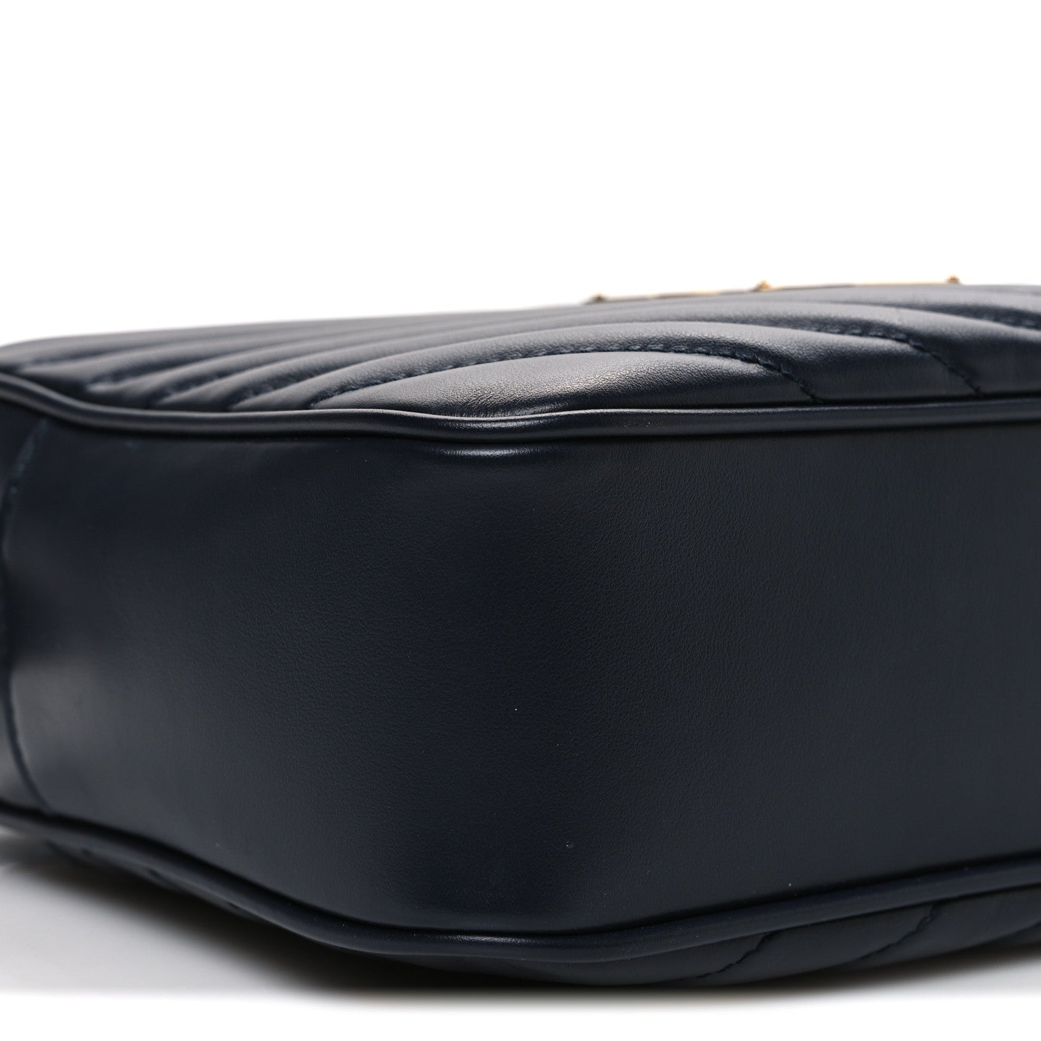Saint Laurent Calfskin Matelasse Monogram Lou Camera Bag Deep Marine 9 of 10