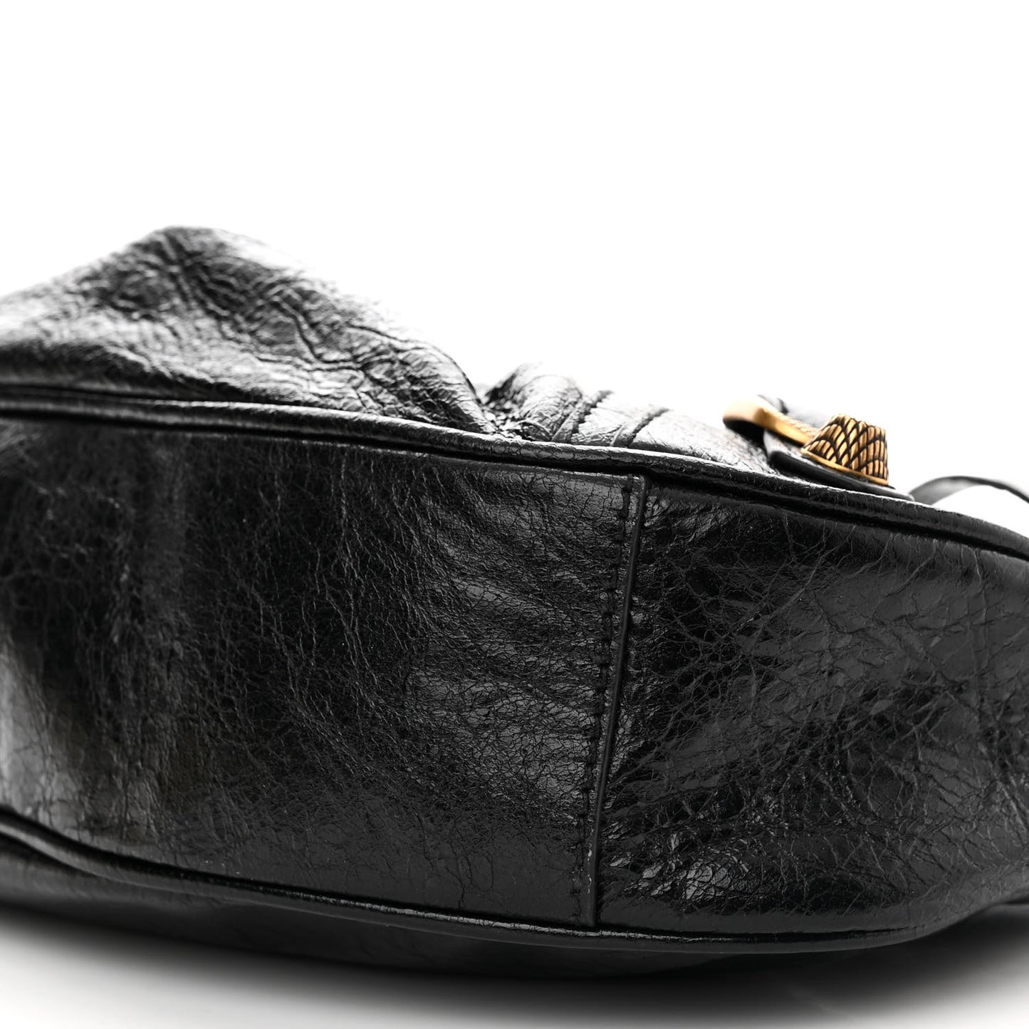 Agneau Arena Le Cagole Shoulder Bag XS Black