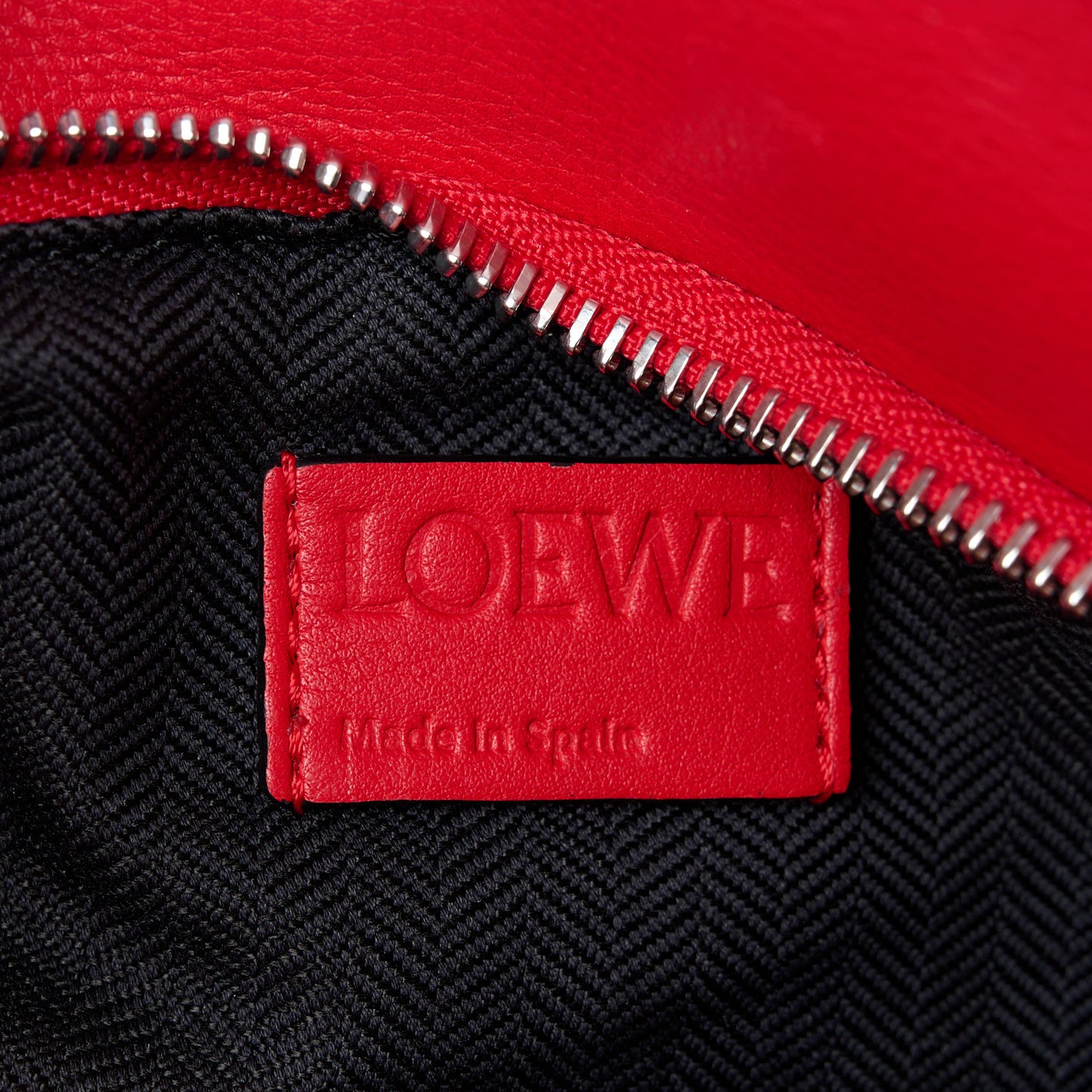 Calfskin Small Puzzle Bag Red Blue