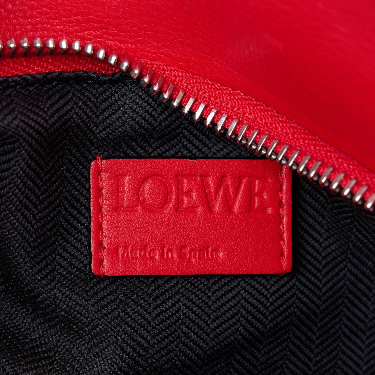 Loewe Calfskin Small Puzzle Bag Red Blue 6 of 10