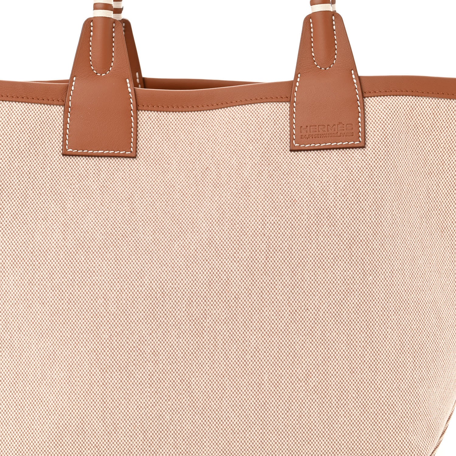 Hermes Military Toile Canvas Swift Steeple 25 Bag Gold 8 of 10