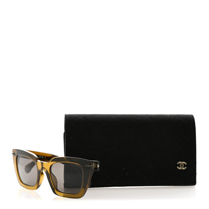 Chanel Acetate Square Sunglasses 5509-A Khaki 8 of 8