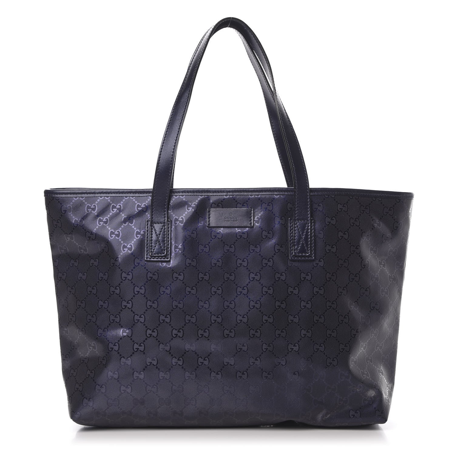 Gucci Imprime Monogram Medium Zippered Shopping Tote Navy 1 of 13