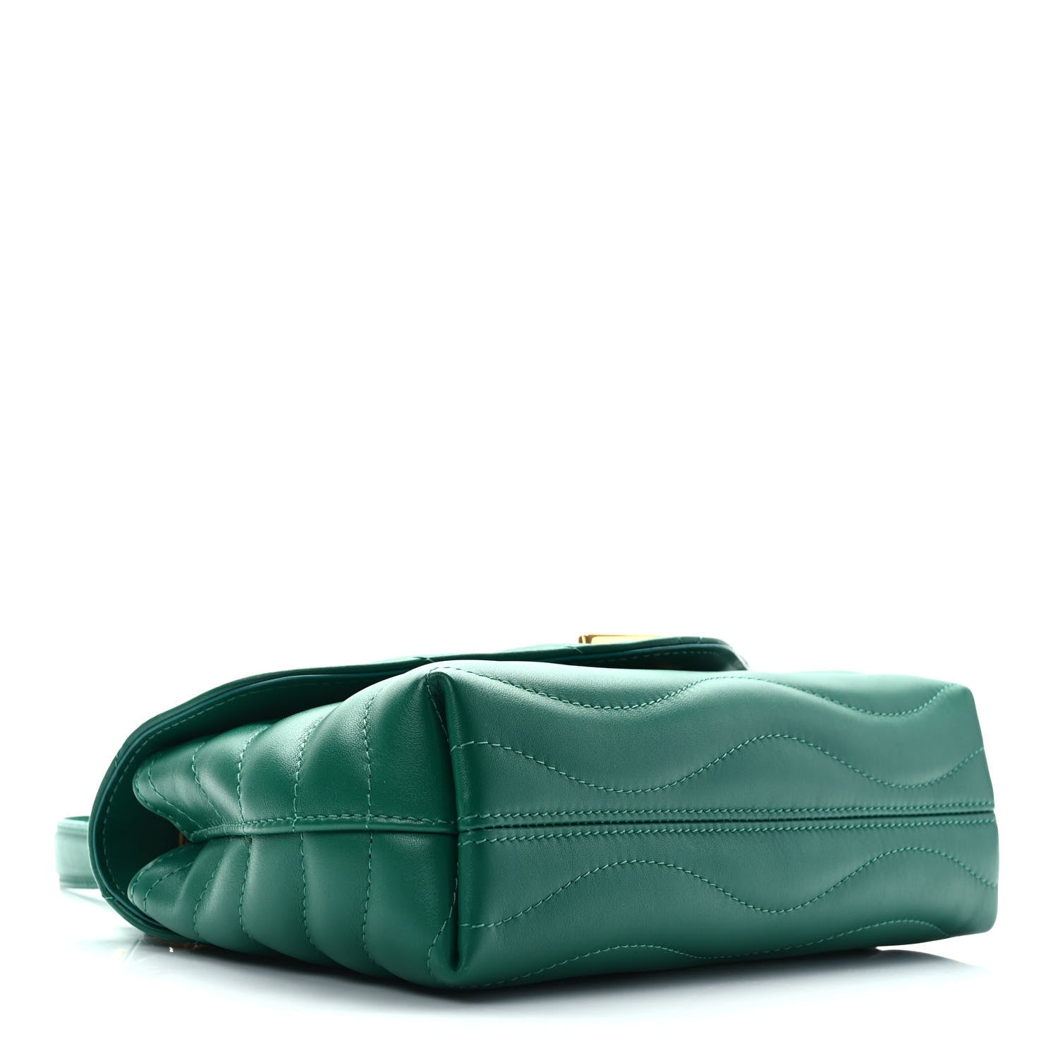 Louis Vuitton Calfskin New Wave Chain Bag MM NM Emerald 4 of 9