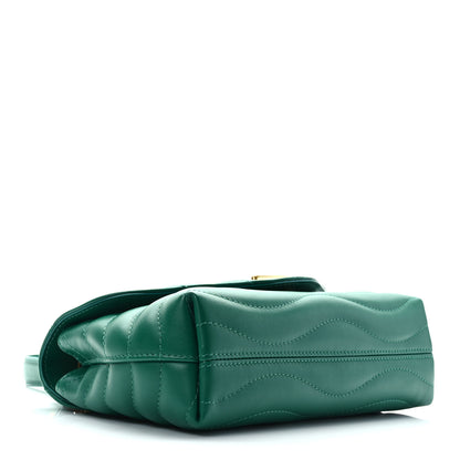 Louis Vuitton Calfskin New Wave Chain Bag MM NM Emerald 4 of 9