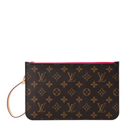 Louis Vuitton Monogram Neverfull MM GM Pochette Pivoine 1 of 10