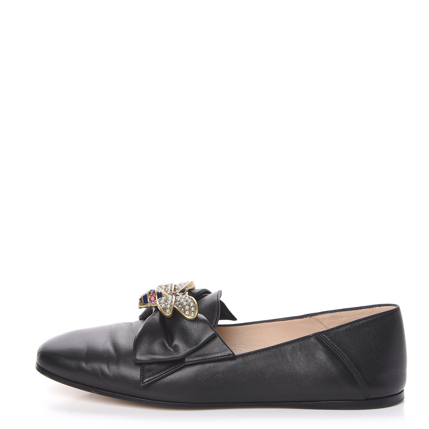 Gucci Nappa Queen Margaret Loafers 37 Black 1 of 14
