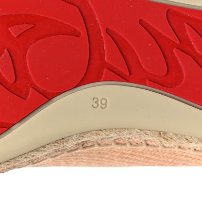 Christian Louboutin Nanou Orlato Donna Espadrilles 39 Paille Croisette 7 of 10