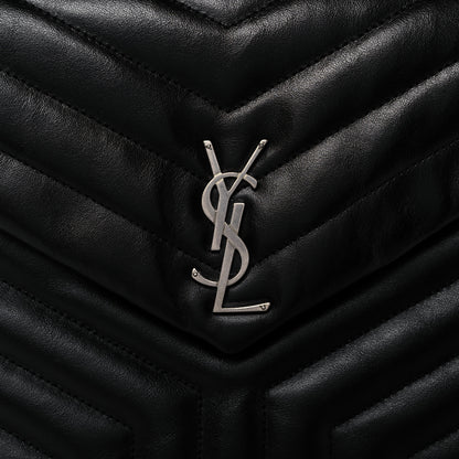 Saint Laurent Calfskin Y Quilted Monogram Loulou Document Holder Black 8 of 10