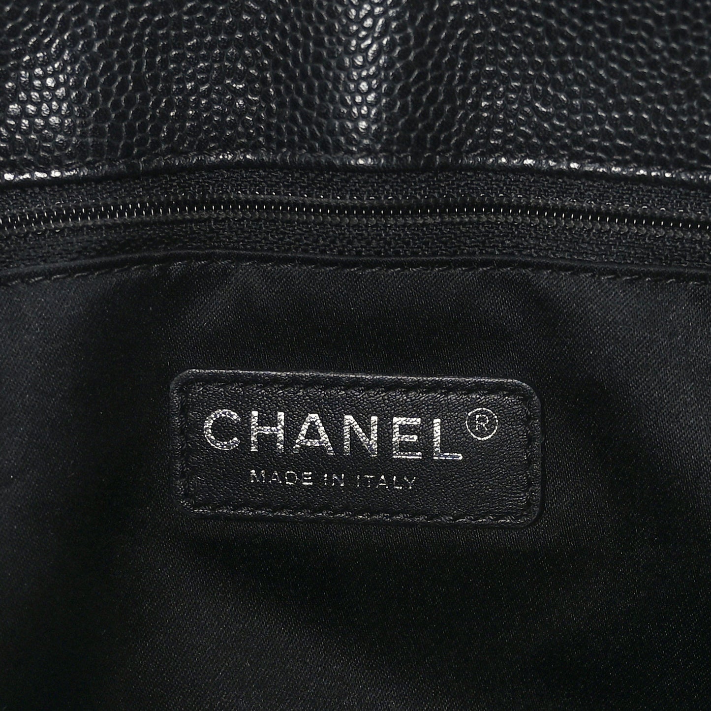 Caviar Quilted Grand Shopping Tote GST Black