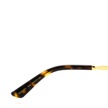 Gucci Metal Round Frame GG0595S Sunglasses Gold Brown 7 of 8