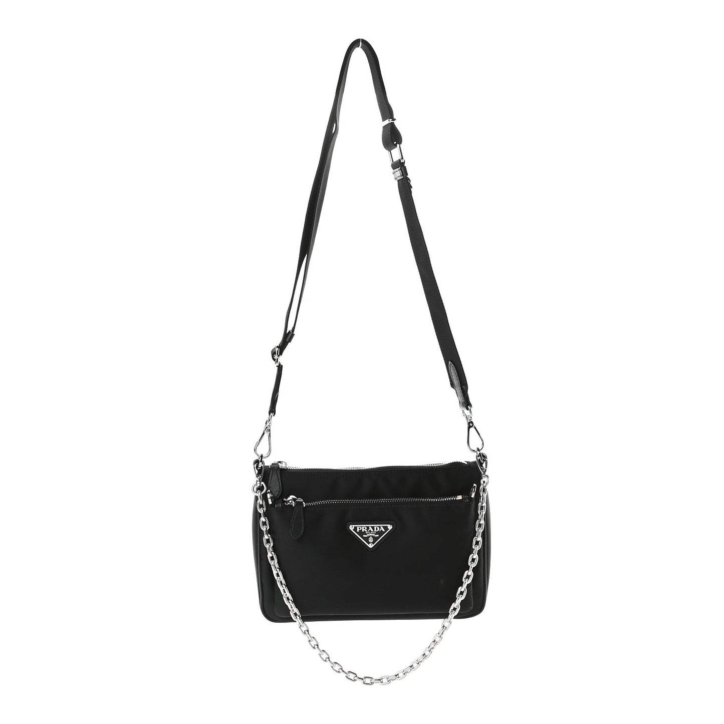 Nylon Shoulder Bag Black