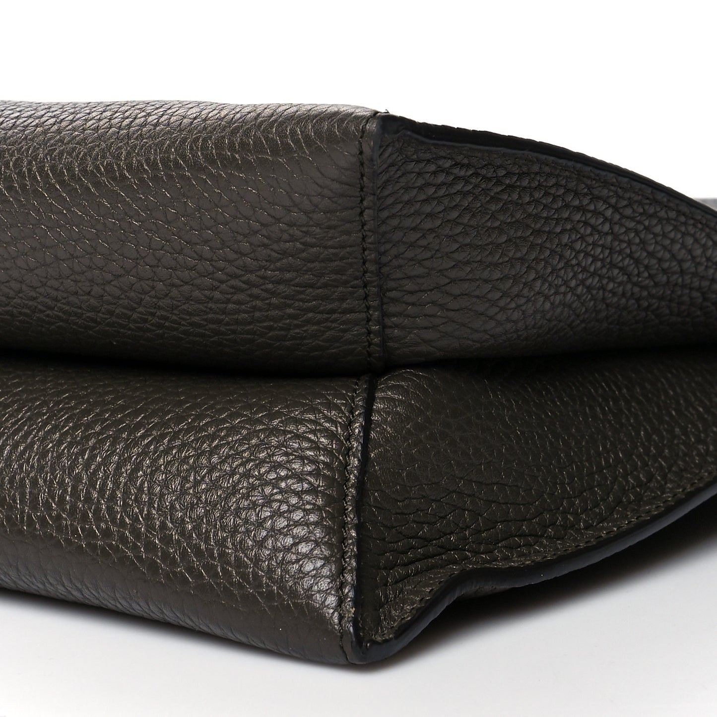 Pebbled Calfskin Alix Padlock Zip Hobo Bag Brown