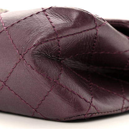 Chanel Metallic Calfskin Quilted 2.55 Reissue 224 Flap Purple 9 of 10