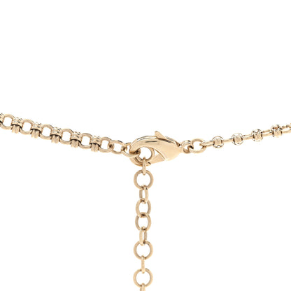 Chanel Crystal CC Heart Long Necklace Gold 6 of 7