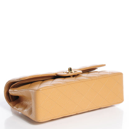 Chanel Caviar Quilted Small Double Flap Beige 4 of 10