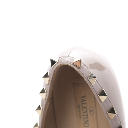 Valentino Garavani Patent Rockstud Ballerina Flats 38.5 Poudre 14 of 14