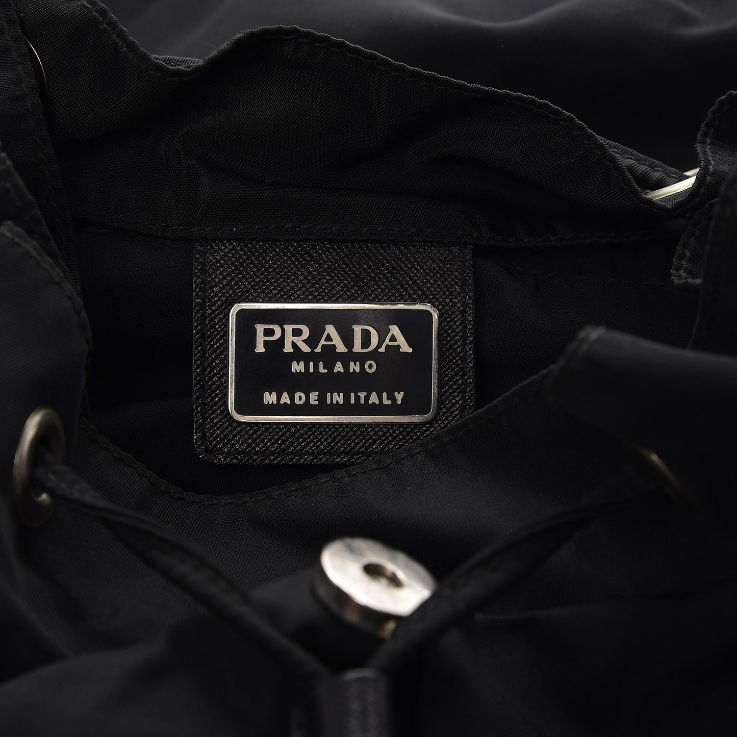 Nylon Vela Medium Backpack Black
