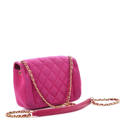 Chanel Jersey Quilted Mini Chic With Me Flap Pink 3 of 7