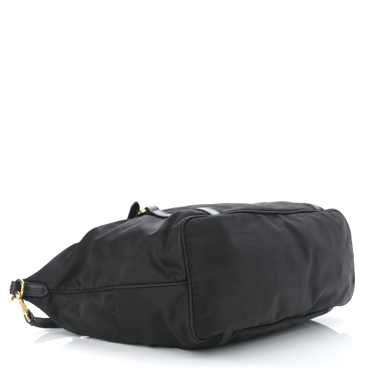 Prada Tessuto Nylon Soft Calf Tote Black 4 of 11