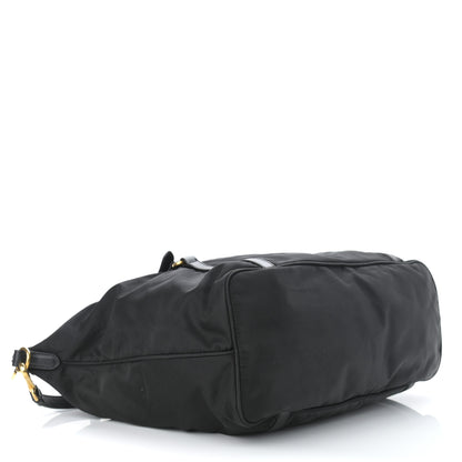 Prada Tessuto Nylon Soft Calf Tote Black 4 of 11