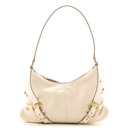 Givenchy Tumbled Calfskin Voyou Harness Shoulder Bag White 1 of 9
